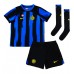 Camiseta Inter Milan Lautaro Martinez #10 Primera Equipación Replica 2023-24 para niños mangas cortas (+ Pantalones cortos)